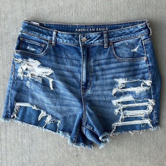 American Eagle MOM Shorts jean Shorts Size 18 - Picture 1 of 4